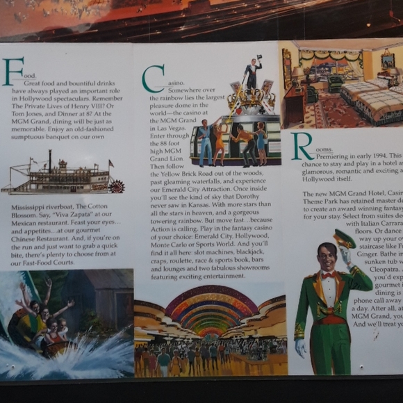 c MGM HOTEL CASINO LV 1992 GARY MEYER 2 SIDE… - Picture 11 of 12